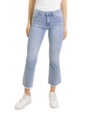 Jeans sfrangiato alla caviglia  a trombetta "Elen”
